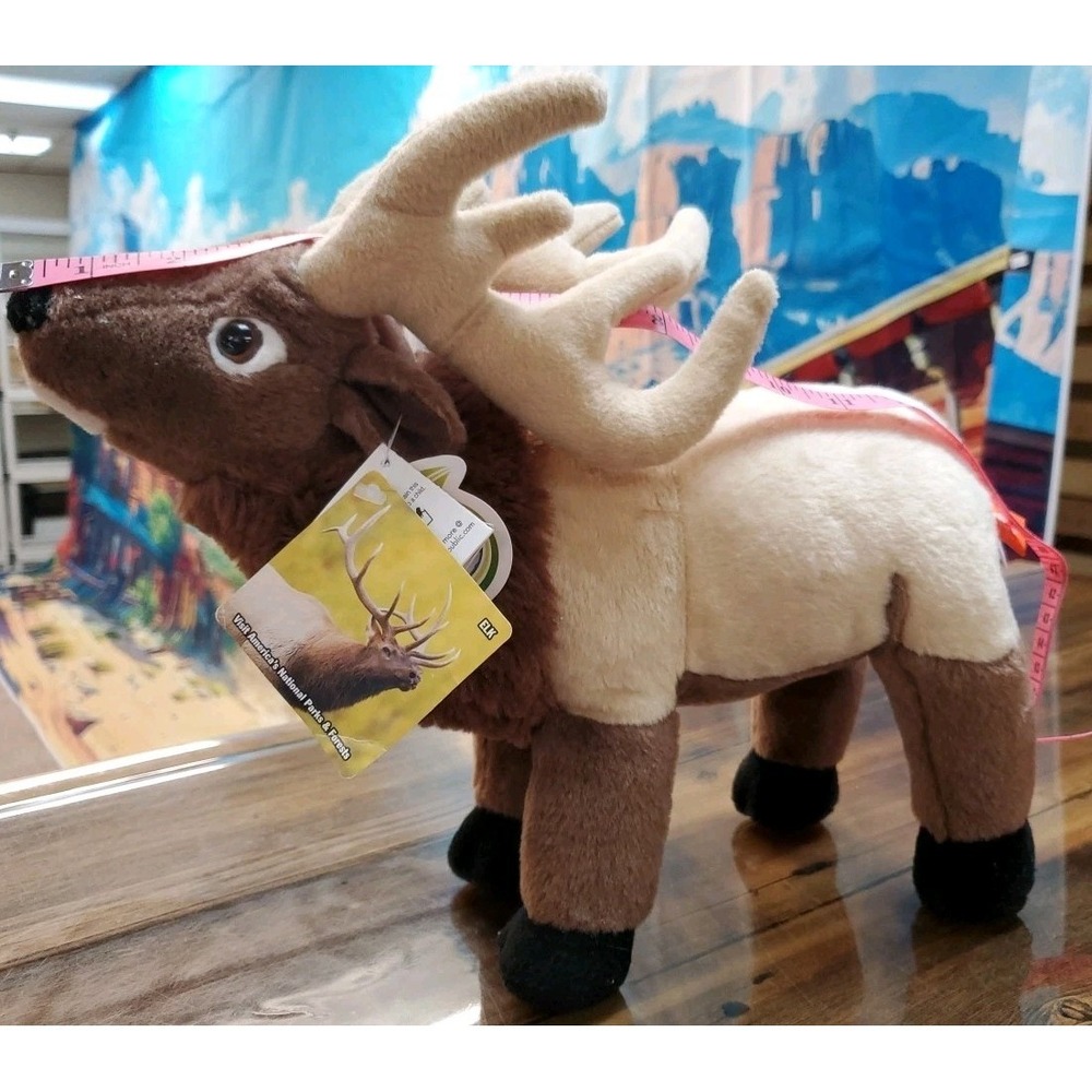 NWT Wild Republic Elk Plush Standing Stuffed Animal 14"